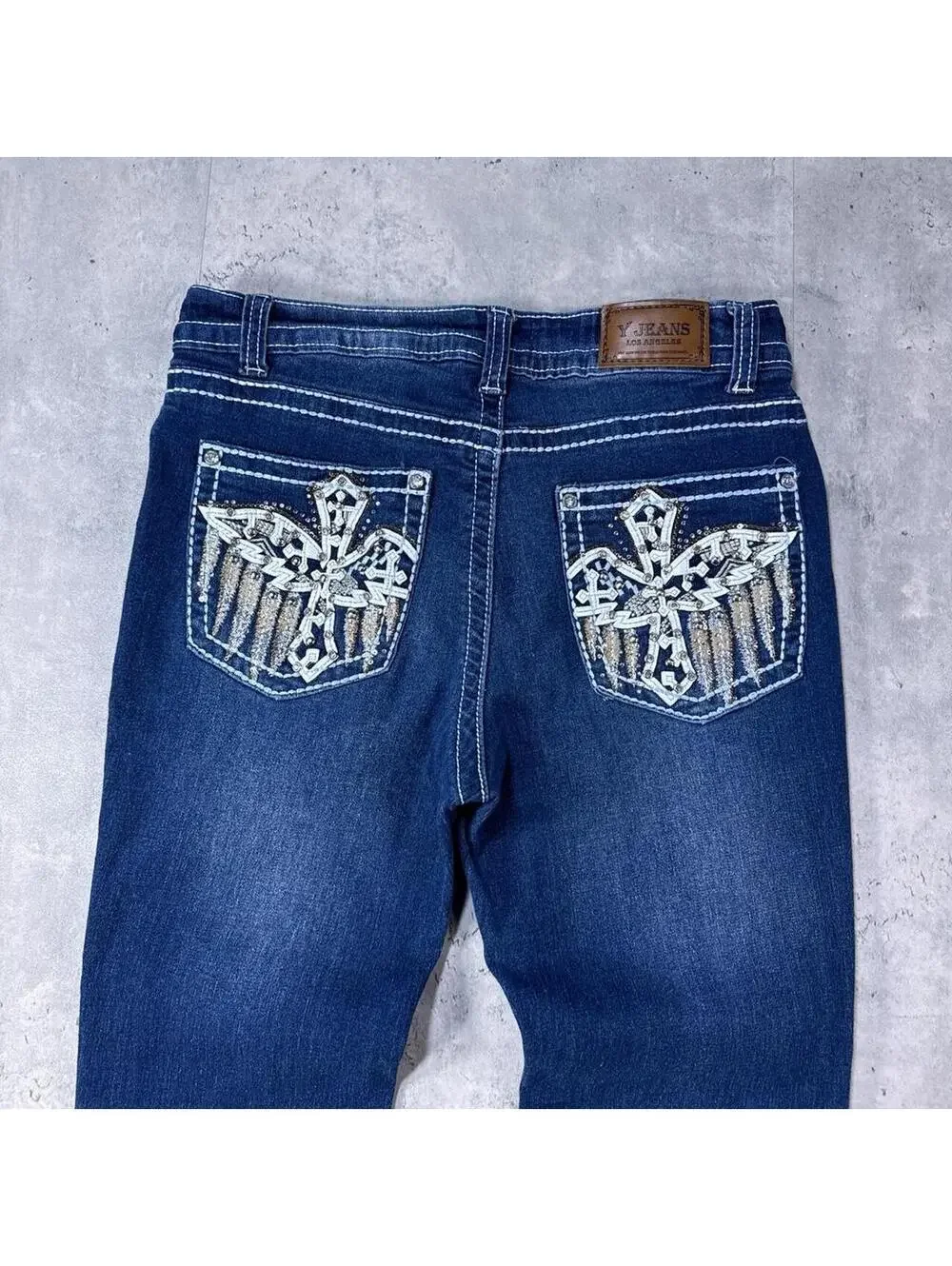Y2K Y Jeans 00s Flared Denim Blue Jeans